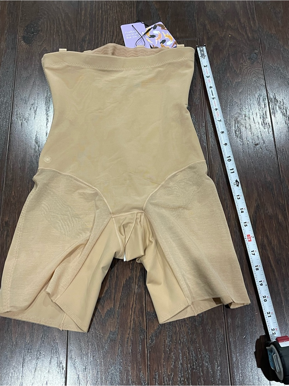 Honeylove SuperPower Short Slimming Compression Shapewear  Small Sand NEW - Picture 3 of 7